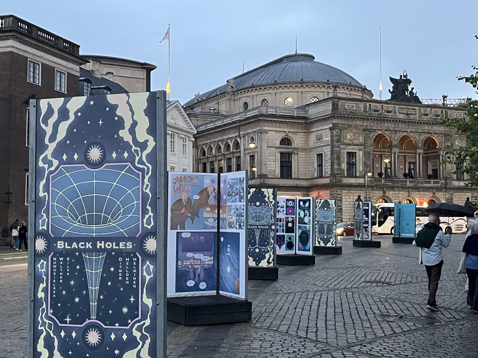 Black Hole comic posters on display at Kongens Nytorv